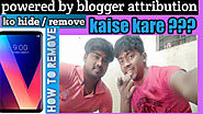 Powered by blogger attribution ko remove kaise kare - Help For Hindi - Online Internet Ki Puri Jankari Hindi Me !