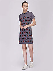 Poker Fashion Printed Dress For Women Online In India | TheBigStack