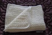 Easy V Stitch Blanket for Baby By Free Crochet Patterns and Designs by LisaAuch