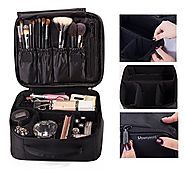ROWNYEON Portable Travel Makeup Bag / Makeup Case / Mini Makeup Train Case 9.8''