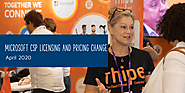 rhipe | Microsoft CSP Licensing and Pricing Change – April 2020