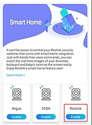 Smart home with Reolink, How to add Reolink with Amazon Alexa