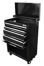 Excel TB2201X-Black 22-Inch Steel Chest Roller Cabinet Combination, Black