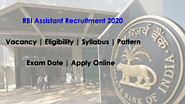 RBI Assistant 2020 Notification: Last Date Extended for Apply Online | Check Here