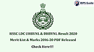 HSSC LDC Result 2020: Haryana Electricity Board UHBVNL and DHBVNL Results & Merit List
