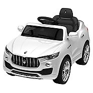 Costzon 6V Licensed Maserati Kids Ride On Car Opening Doors with Parental Remote Control, Swing Function, White