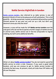 Bottle Service NightClub In London by The Horns - Flipsnack
