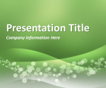 Wavy Green PowerPoint Template