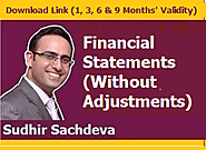 Financial Statements of Sole Proprietor (Final Accounts-WITHOUT ADJUSTMENTS)