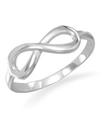 Polished Sterling Silver Infinity Ring / ave21.com