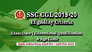 SSC CGL Eligibility Criteria 2019-20: Check Age Limit, Educational Qualification, Application Process