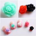 350buy 20pcs New Colorful Acrylic 3D Rose Flower Slices UV Gel Nail Art Tips DIY Decorations