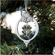 Four Leaf Clover Charm Christmas / Holiday Ornament