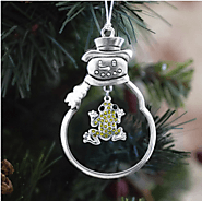 Green Pave Frog Charm Christmas / Holiday Ornament