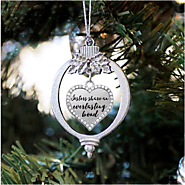 Sister Bond Open Heart Charm Christmas / Holiday Ornament