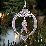 3.5 Carat Pink Awareness Ribbon Charm Christmas / Holiday Ornament – InspiredChristmas