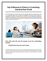 edocr - Top 10 Reasons to Choose a Cosmetology School in Fort Worth