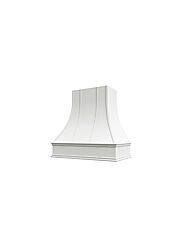 Curved With Strapping Range Hood | Wood Hoods