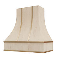 Curved With Brass Strappings - 20% off - Christmas Sale - Wholesale Wood Hoods