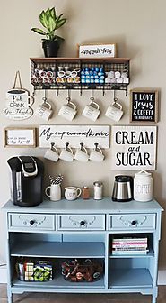 Best Home Coffee Serving Station Ideas – Coffee Bar Inspiration - Decorating Ideas And Accessories For The Home - Cre...
