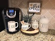 12 Creative Coffee Bar Ideas For The Kitchen Counter – Home Coffee Bar Ideas - Decorating Ideas And Accessories For T...