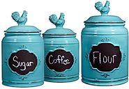 Decorative Farmhouse Style Kitchen Canister Sets – Reviews - Decorating Ideas And Accessories For The Home - Creative...