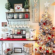 10 FUN And Creative Christmas Coffee Bar Decor Ideas For The Holidays - Decorating Ideas And Accessories For The Home...