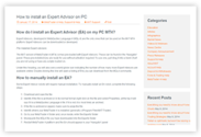 How to install and activate a MT4 Expert Advisor on PC