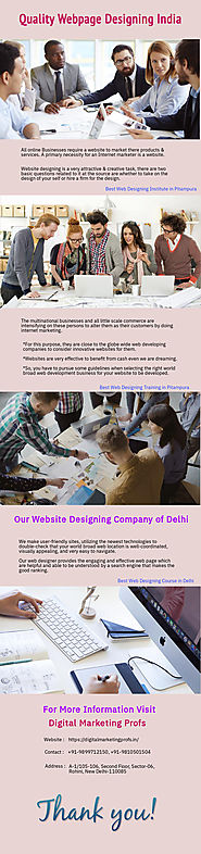 Quality Webpage Designing India | Infographic
