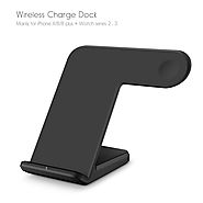 ADVANCED 10W Qi Wireless Charger for iPhone XS XR X 8 Plus Apple Watch Samsung S10 S9
