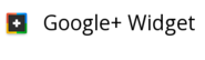 Google+ Widget