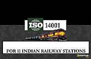 ISO 14001 Certification for 11 Railway Stations in Palakkad Division