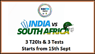 India vs South Africa 2019 PayTM Series | 3 T20Is and 3 Tests Schedule