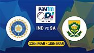 India to Play 3 ODI's PayTM Series Against South Africa from March 12th