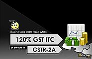Website at https://www.e-startupindia.com/blog/businesses-can-now-take-maximum-120-gst-itc-of-the-amount-in-gstr-2a/1...