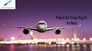 Paris to Goa flight tickets