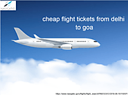 Cheap flight tickets from delhi to goa