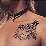 20 Gorgeous Collar Bone Tattoos for Girls - Tattoo Blog