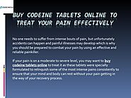 Buy Codeine Tablets Online to Treat Your Pain Effectively