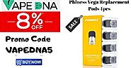 Phiness Vega Replacement Pods 4pcs -You’d Be Crazy to Miss This with 8% OFF - VAPEDNA Australia Online Vape Store