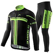 INBIKE Full Zipper Men Long Sleeve Quick Drying Bicyle Jersey Set – Geareach