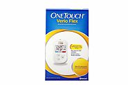 OneTouch Verio Flex Blood Glucose Monitor with Box of 10 Test Strips Free