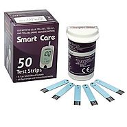 Smart Care Blood Glucose Test Strips for Use with Smart Gear Meter - 50 Strips