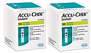 Buy Accu Chek Instant Test Strips – 50 Count (Pack of 2, Black)