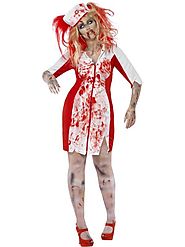 Curves Undead Zombie Nurse Halloween Costume Plus Size Sale