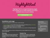 Highlight Reel - A simple Wordpress plugin for showing off your Dribbble shots