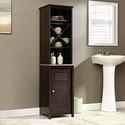 Sauder Linen Tower Bath Cabinet, Cinnamon Cherry Finish