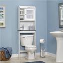 Sauder Caraway Etagere Bath Cabinet, Soft White Finish