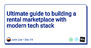 Ultimate guide to building a rental marketplace with modern tech stack - DEV Community 👩‍💻👨‍💻