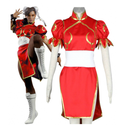 Street Fighter Chun Li Red cosplay costume